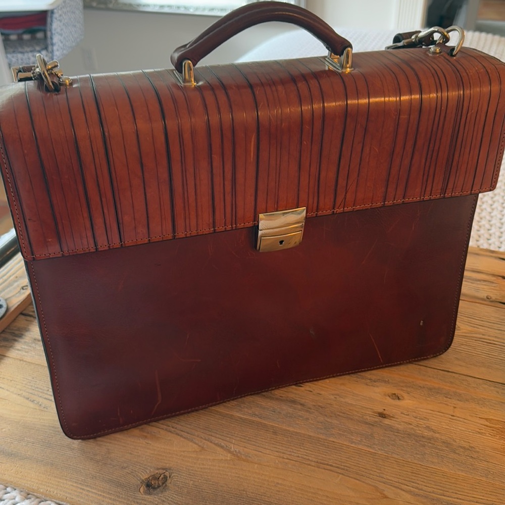 Jack Georges Leather Briefcase - image 2